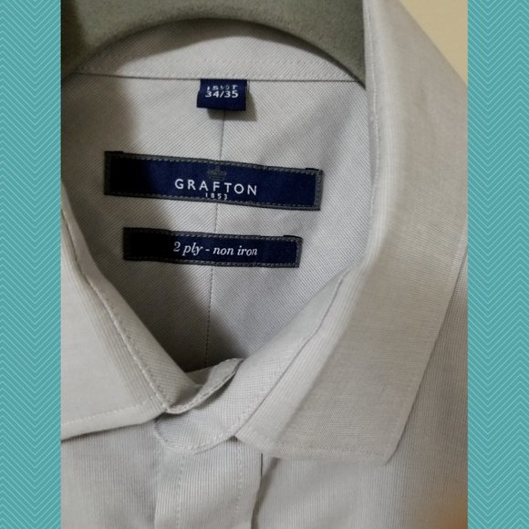 Grafton Gray 2 Ply Non Iron Dress Shirt - Picture 4 of 5
